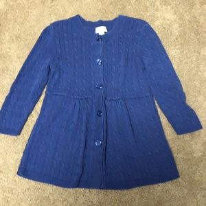 Loft blue 3/4 sleeve cardigan